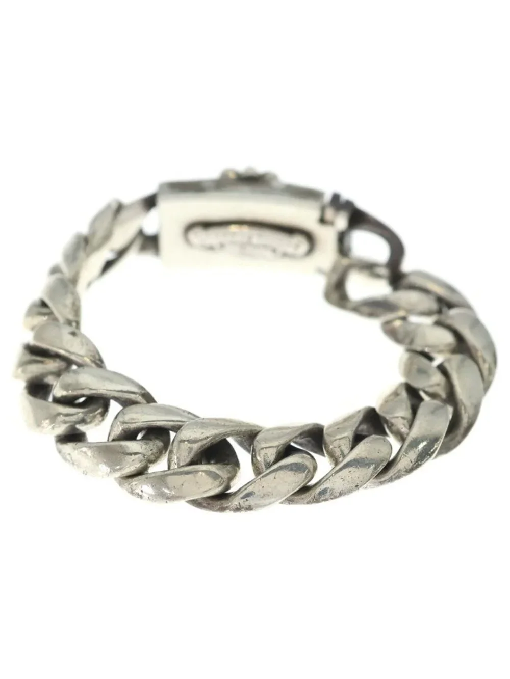 Chrome Hearts ID Box Keeper Classic Link Box ID Bracelet Silver